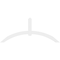 Ekena Millwork Archdale Architectural Grade PVC Gable Bracket, 108"W x 45"H x 2"D x 6"F, 10/12 Pitch GBP108X45X0206ARC00 - alternate 4